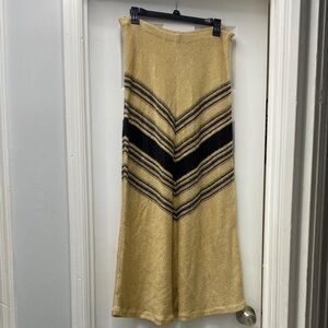 Ralph Lauren Tan and Black Maxi Skirt